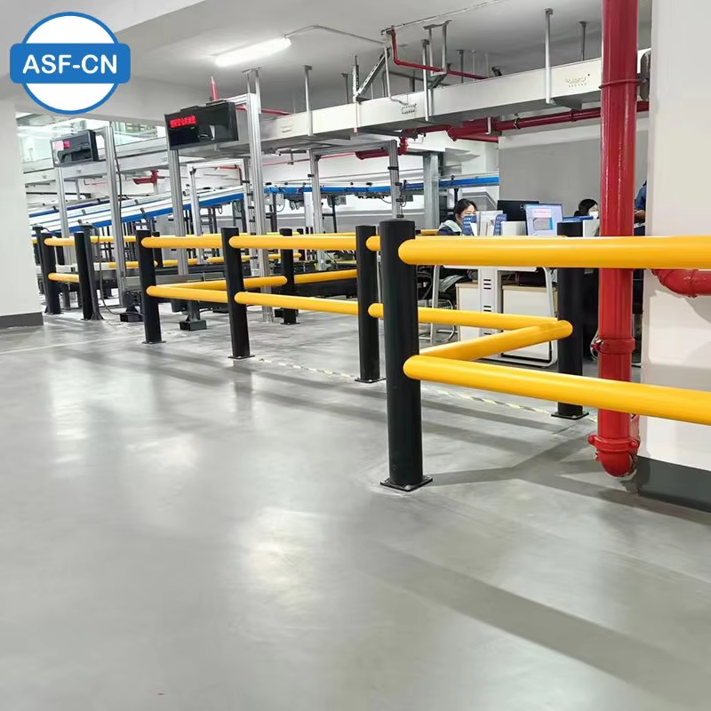 Double track elastic guardrail